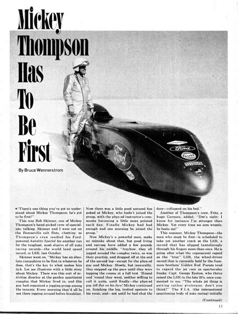 Mickey Thompson 1969 Land Speed Record Car Flickr