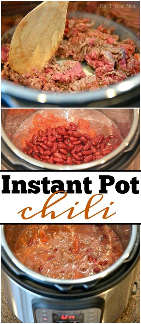 Instant Pot Chili · The Typical Mom