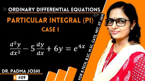 Rules For Finding Particular Integral Case 1 In Differential Equations