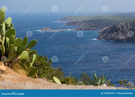 Ibiza, Spain; October 23 2021: the Panoramic View of the Bay of Sant