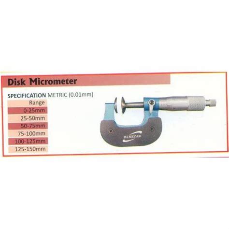 Disk Micrometer Range 100 125mm In Mazgaon Mumbai Bright Medi