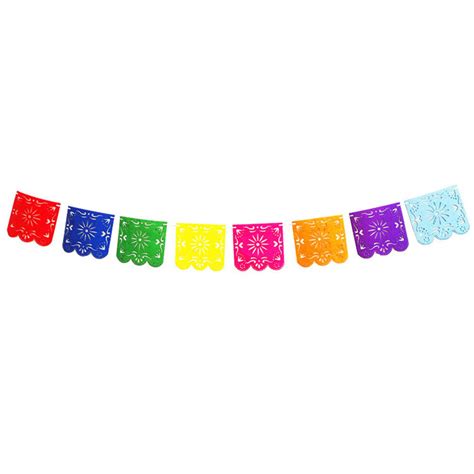 Papel Picado Banner Mexican Fiesta Decoration Flags Party Supplies