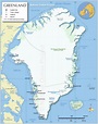 Map of Greenland - Nations Online Project | Greenland, Faroe islands ...