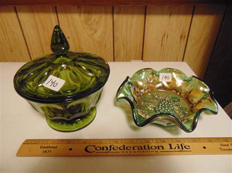 green glass dishes schmalz auctions