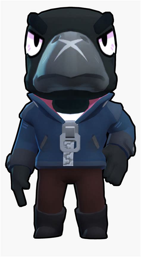 As a super move he leaps, firing daggers both on jump and on landing!. Brawl Stars Brawler Crow, HD Png Download , Transparent ...