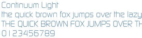 Continuum Light Font Free Fonts Download