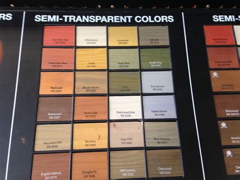 › see more product details Sherwin Williams semi transparent stains for deck & fence ...