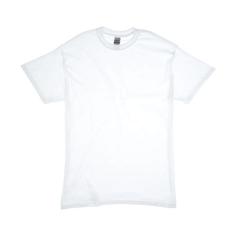Gildan Solid White Cotton T Shirt Medium