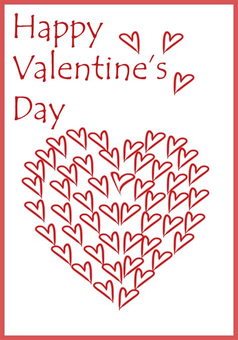 Happy Valentines Day Cards Free Printable Free Printable Templates