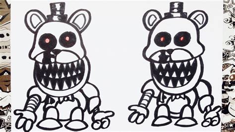 Como Dibujar A Los Mini Freddys How To Draw Freddy Five Nights At