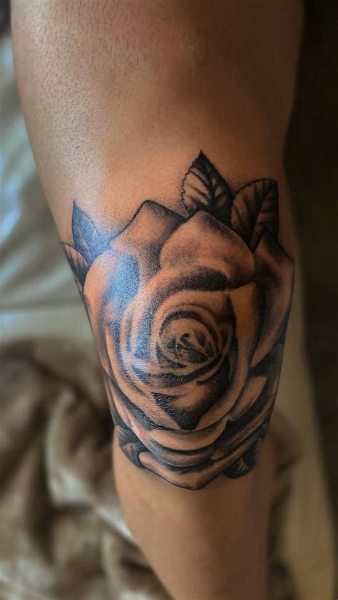 Rose Knee Tattoo Tattoos Rose Tattoo Knee Tattoo