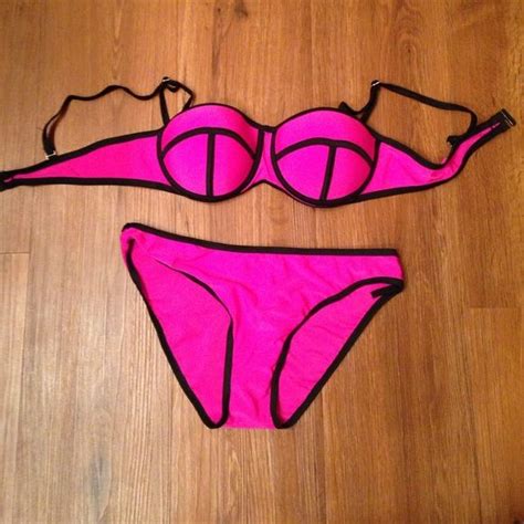 triangl bikini bikinis triangle bikini triangl swimwear pink