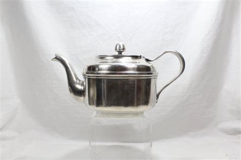 Naval Teapot Reed And Barton Silver Soldered 3600 Usn Teapot Military