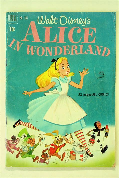 Four Color 331 101 Alice In Wonderland 1951 Dell Fine Comic Books Golden Age Dell