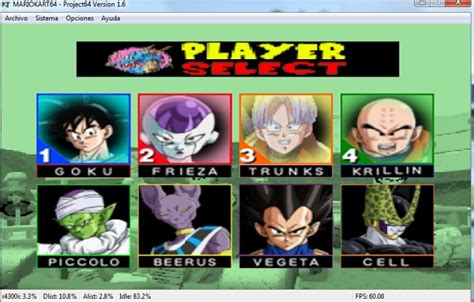 So far i've tested it on various versions of project64, mupen64, wii64, and not64 and it works on all of those. Dragon Ball Kart 64 Beta (Ingles) N64 rom.zip | ROMs de Nintendo 64 Español