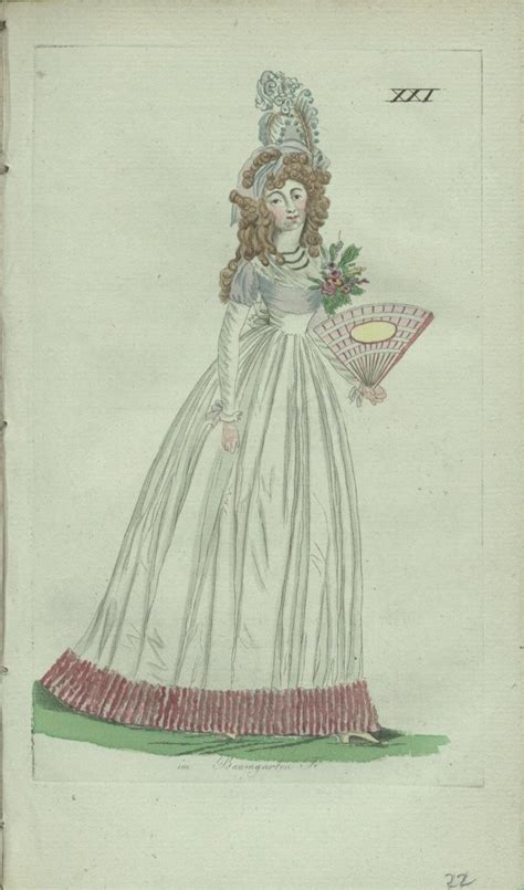 October 1793 Fashion Plates 18th Century Fashion Sewing Inspiration
