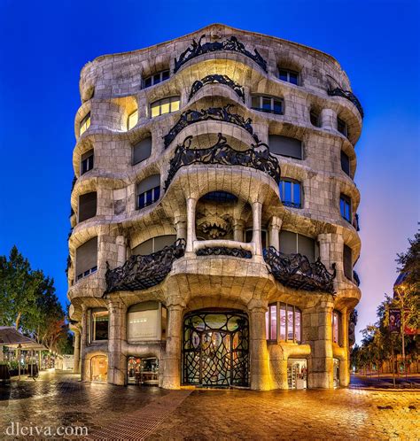 These are the most pioneering buildings by antoni gaudí in barcelona. La Pedrera/ Casa Mila. Barcelona, Spain. 1905-10. Antoni Gaudi. Photo by Domingo Leiva ...