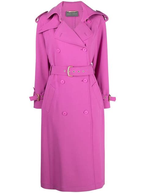 Alberta Ferretti Belted Trench Coat Farfetch Belted Trench Coat