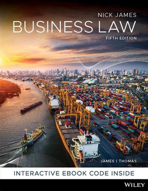 The book is great and the other die. Business Law 5th Edition by Nickolas James Paperback Book ...