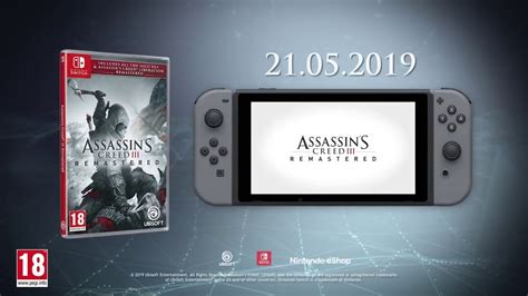 Assassin S Creed III Remastered Nintendo Switch Official Trailer 2019