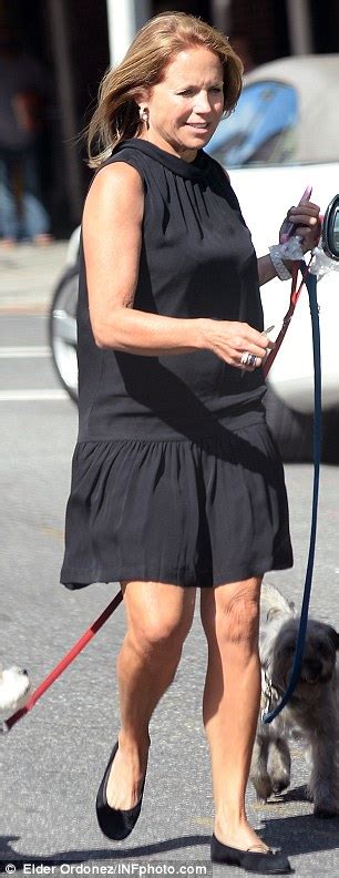Katie Couric 56 Displays Her Sculpted Physique As She Exits Her