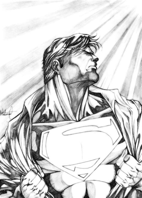 Superman Beckham Superman David Male Sketch Art Pencil Sketching