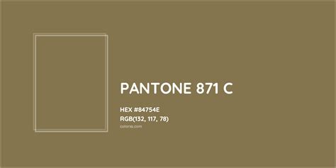 About Pantone 871 C Color Color Codes Similar Colors And Paints
