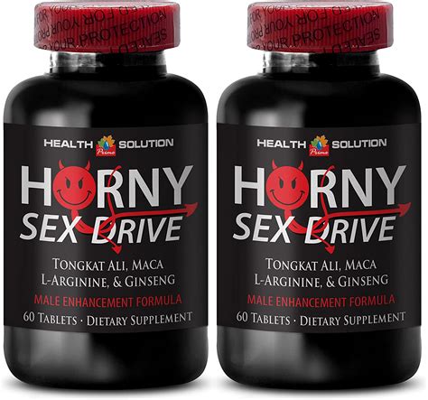 Natural Testosterone Enhancement Horny Sex Drive Maca Powder Pills 2 Bottles