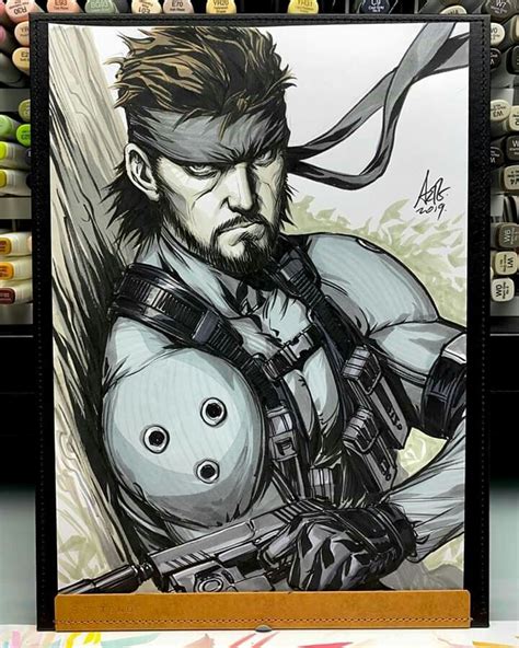 Solid Snake Metal Gear Comic Art Comic Books Art