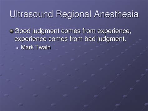 Ppt Ultrasound Guided Regional Anesthesia Powerpoint Presentation