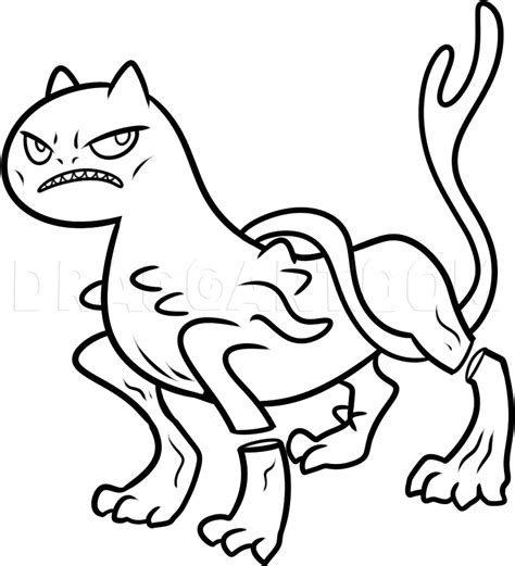 How To Draw Demon Cat From Adventure Time Step By Step Drawing Guide