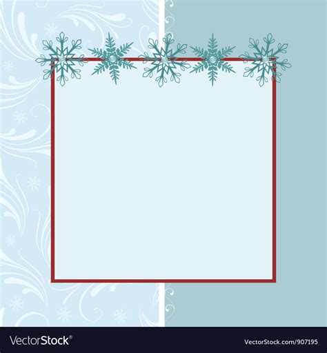 Blank Template For Greetings Card Vector By Embosser Image 907195