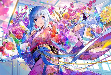 Hd Wallpaper Anime Anime Girls Japanese Kimono Original Characters