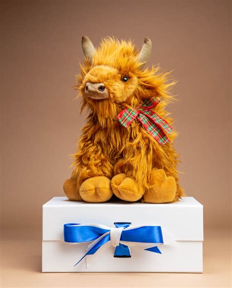 Handmade Highland Cow Scottish Soft Toy T Send A Cuddly