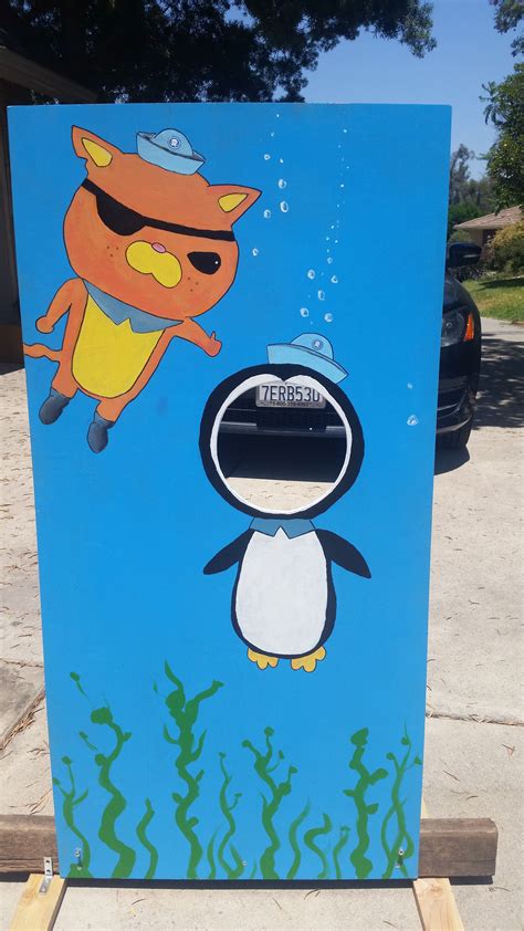 Diy Octonauts Photo Standee Board I Made For My Daughters Birthday
