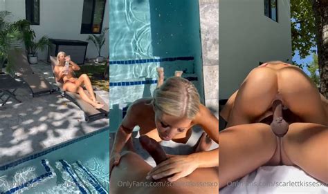 ScarlettKissesXO Fucking The Pool Cleaner Leaked Onlyfans Porn Video OkLeak