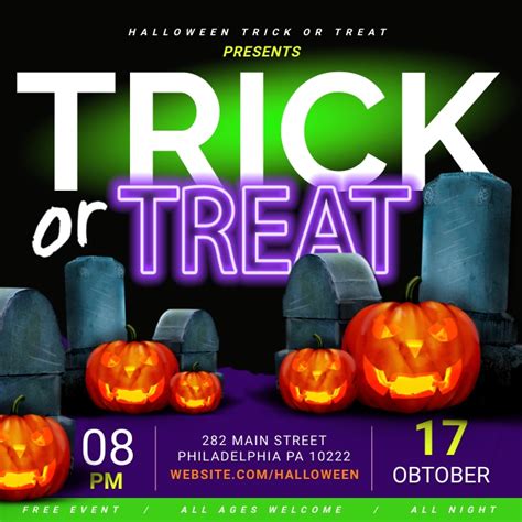 Copy Of Trick Or Treat Postermywall