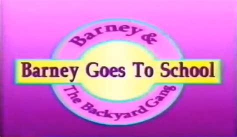 Barney Goes To School Trailer
