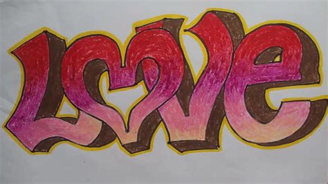 How To Draw Love In Graffiti Step By Step