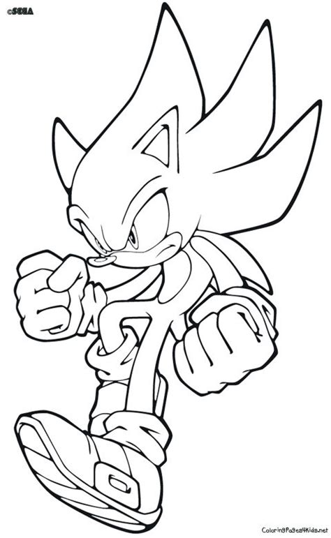 Super Sonic Personajes Imagenes De Sonic Para Colorear Dibujos Para