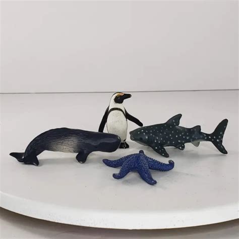 Safari Ltd Whale Penguin Star Fish Shark Sea Animal Lot Toy Figure 12