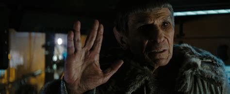 First Look Leonard Nimoy As Old Spock In Jj Abrams Star Trek
