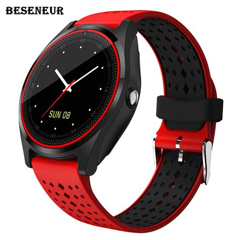 Beseneur V9 Smart Watch With Camera Bluetooth Smartwatch Sim Card