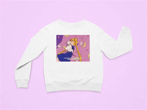 Sailor Moon Sweatshirt Sailor Moon Hoodie Pastel Harajuku Etsy