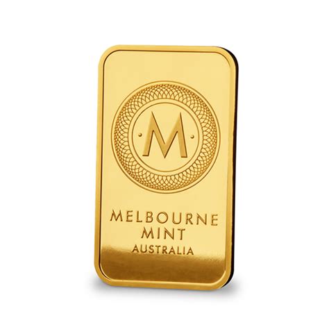 10g Melbourne Mint Gold Minted Bar Melbourne Mint