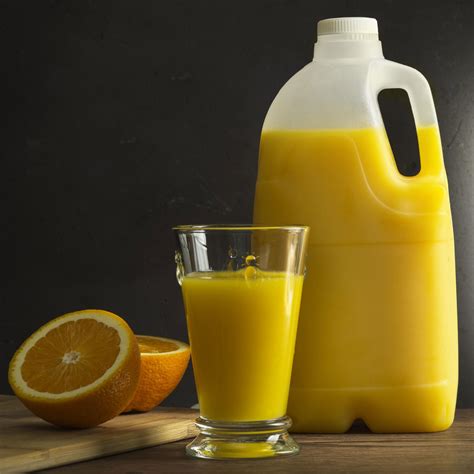 Orange Juice With Bits Kale And Damson