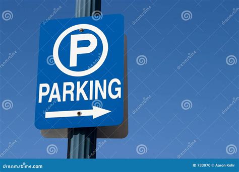 Blue Parking Sign Stock Photo Image 733070