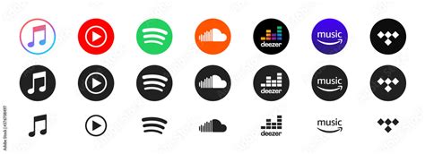 Apple Music Spotify Youtube Music Soundcloud Deezer Tidal Amazon