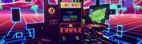 New Retro Arcade Neon Digital Cybercherries