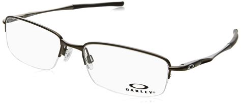 oakley rx eyewear men s ox3111 rhinochaser satin black frame stainless steel eyeglasses 52mm
